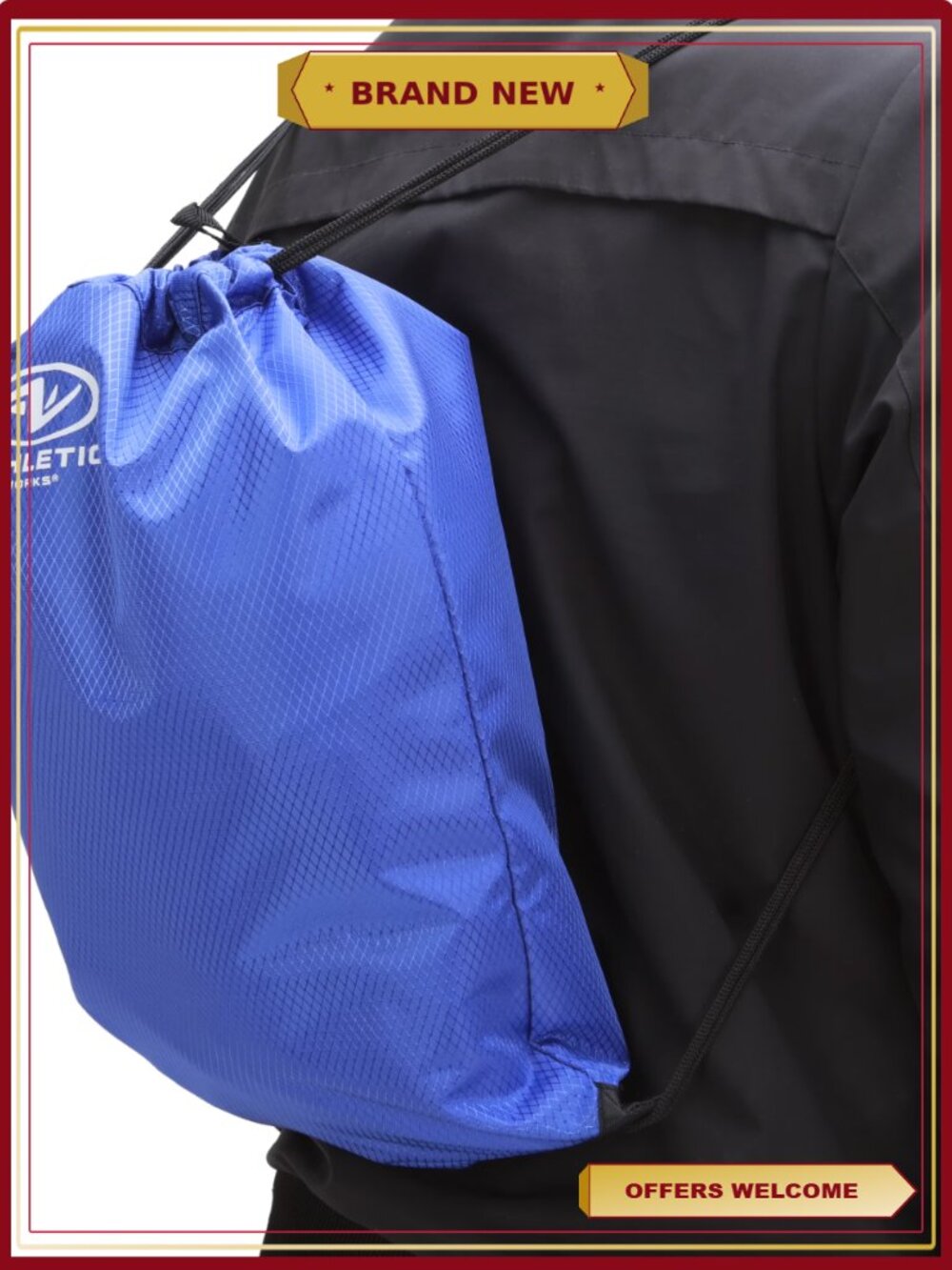Athletic Works 11L Cinch Sack Backpack (2 Pack) Drawstring Gym Bag - Picture 4 of 6